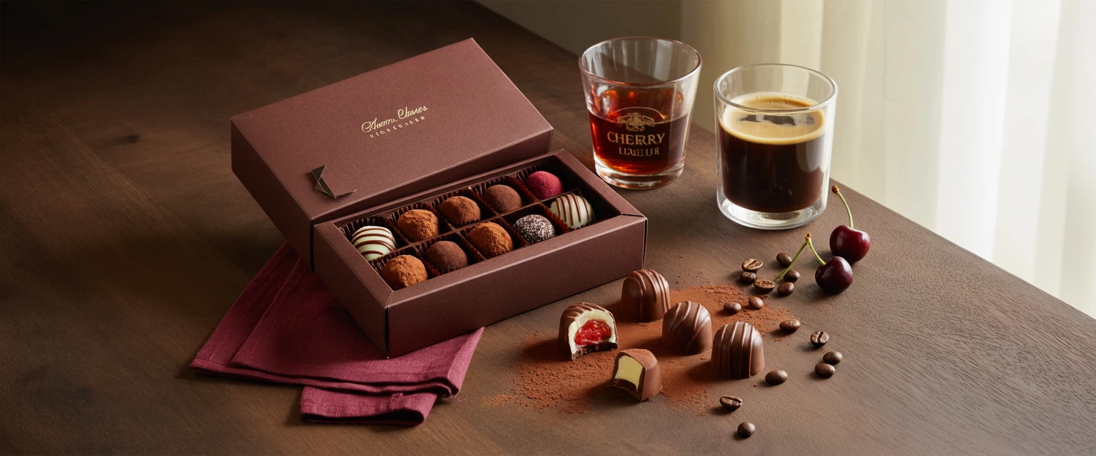 Конфеты с начинкой (вишня, ликёр, кофе) - Баннер категории