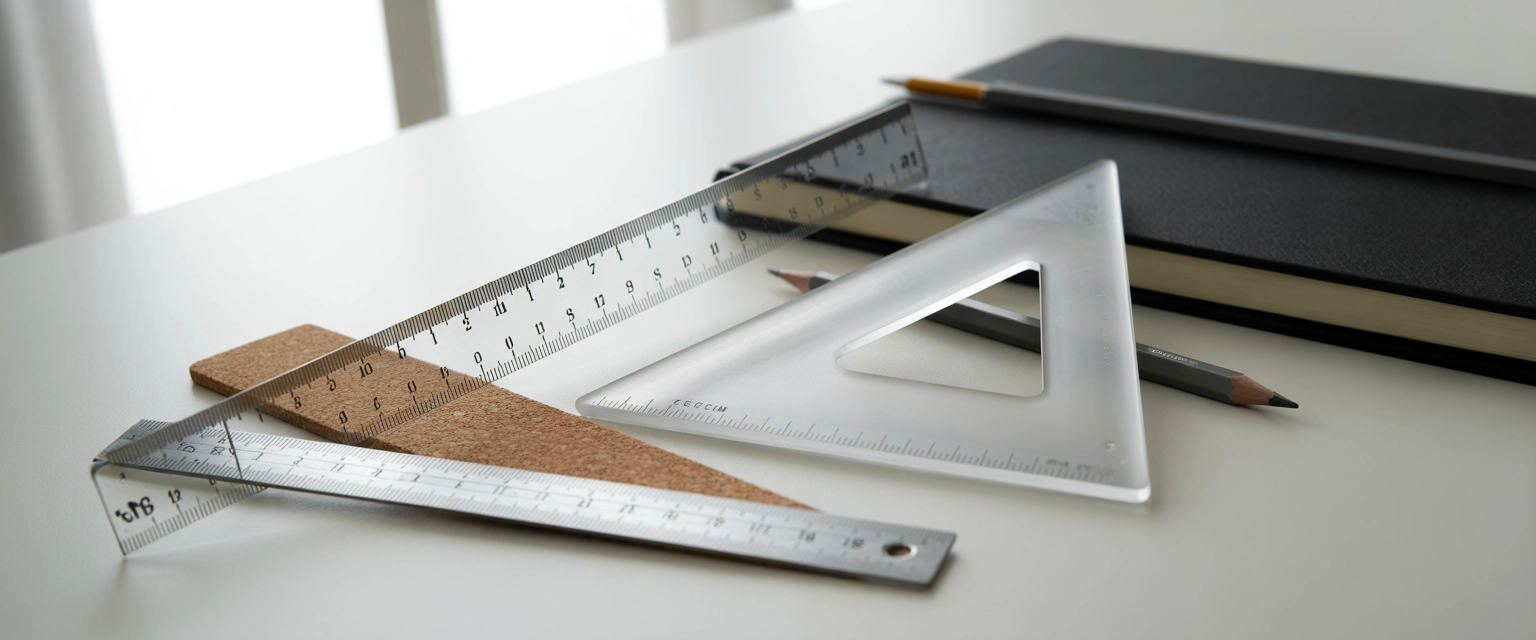 Линейки и угольники - Баннер категории