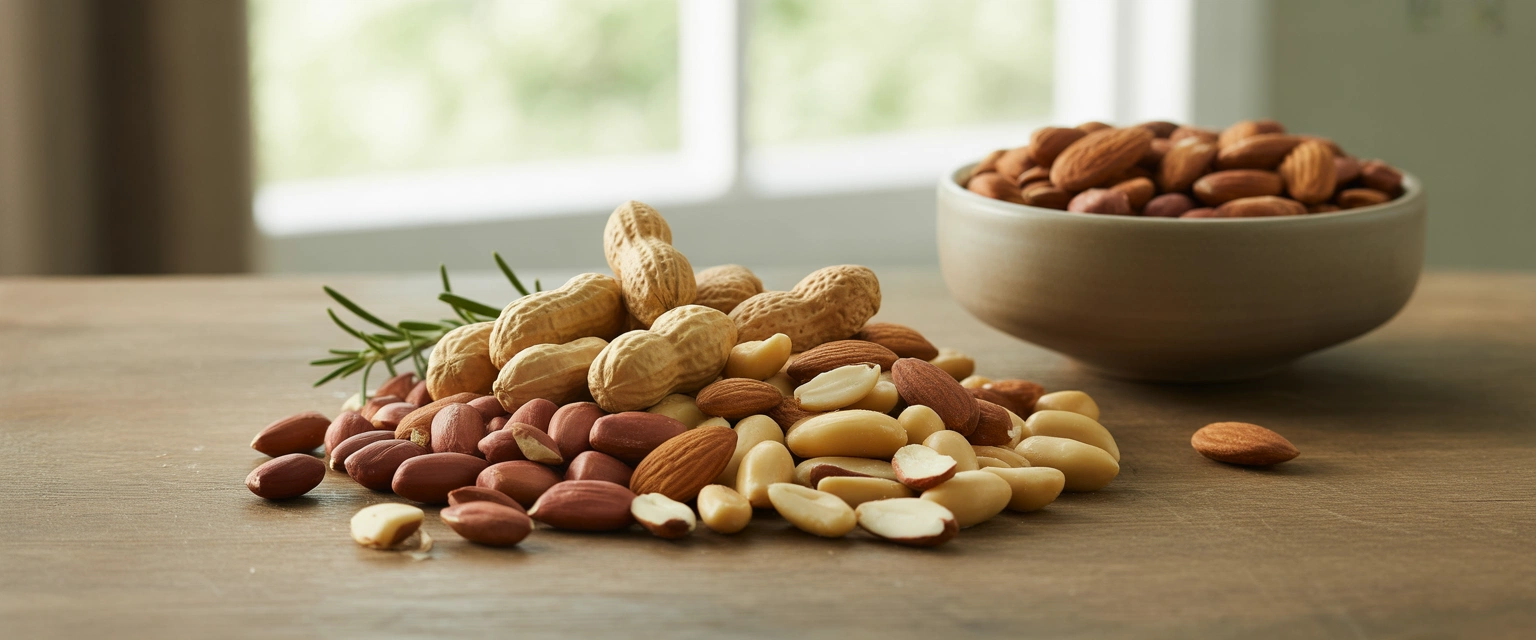 Орехи (арахис, миндаль) - Баннер категории