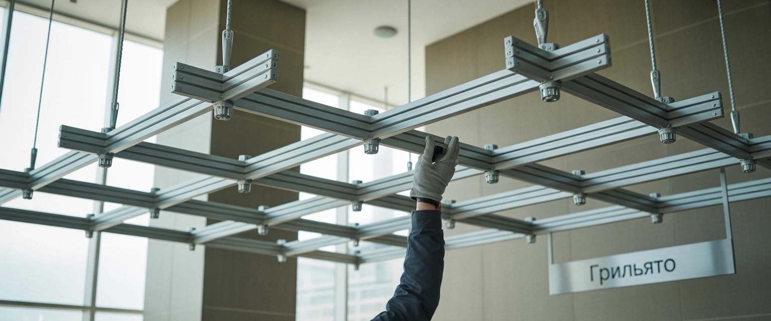 Подвесная система для потолка грильято - Баннер категории