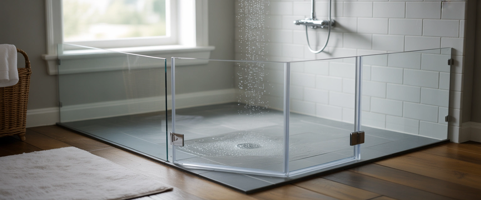 Пятиугольные душевые ограждения - Баннер категории