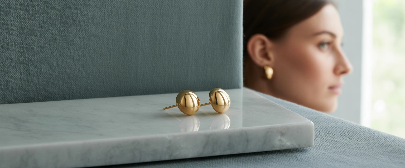 Серьги гвоздики (шарики, цилиндры, капли) - Баннер категории