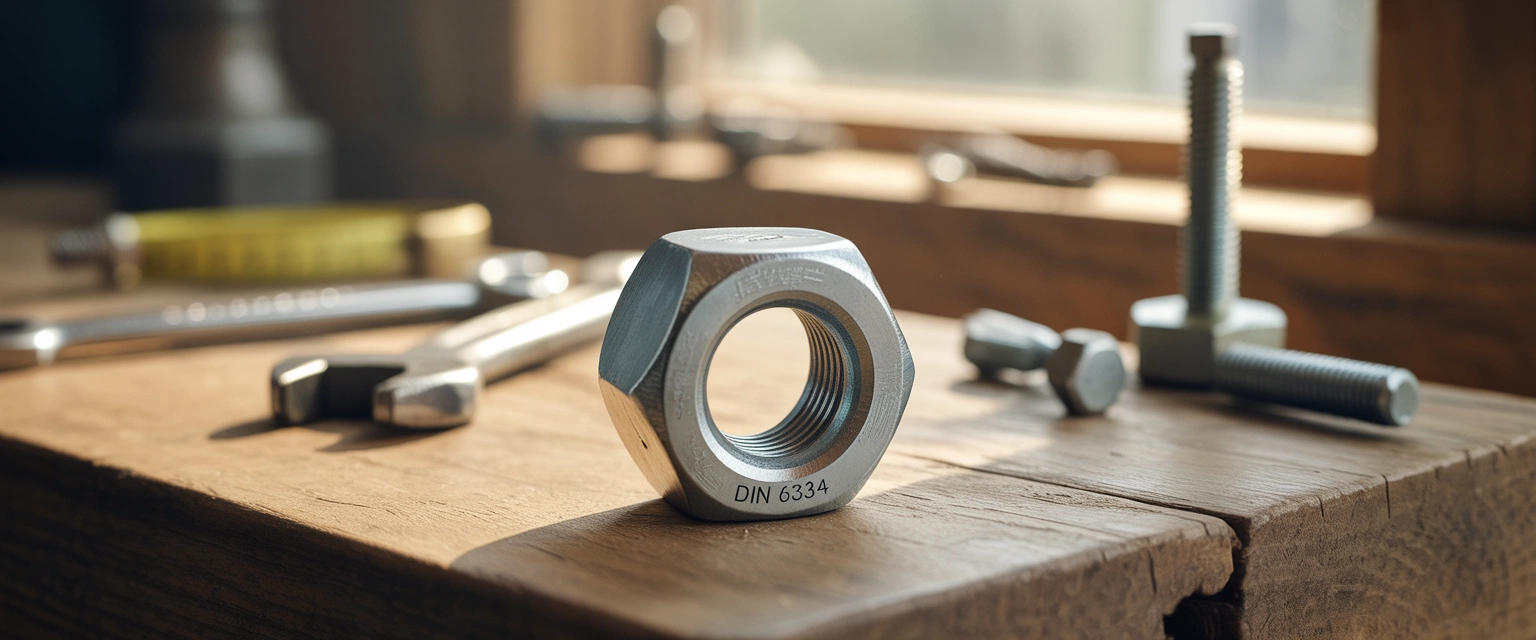 Шестигранные гайки (DIN 6334 Высокие) - Баннер категории