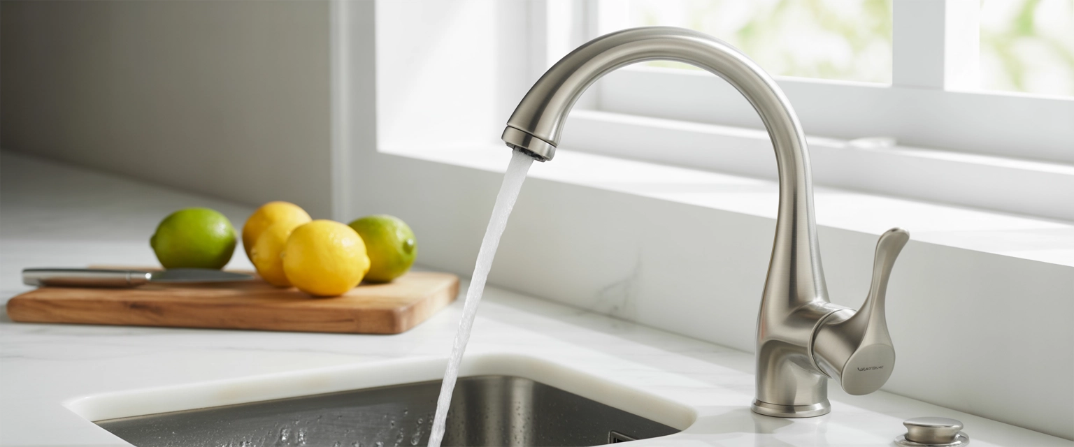 Смесители с гибким изливом - Баннер категории