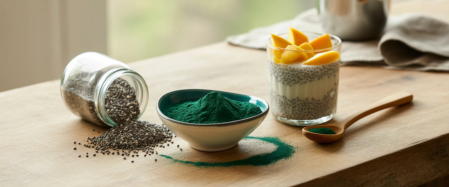 Суперфуды (чиа, спирулина) - Баннер категории