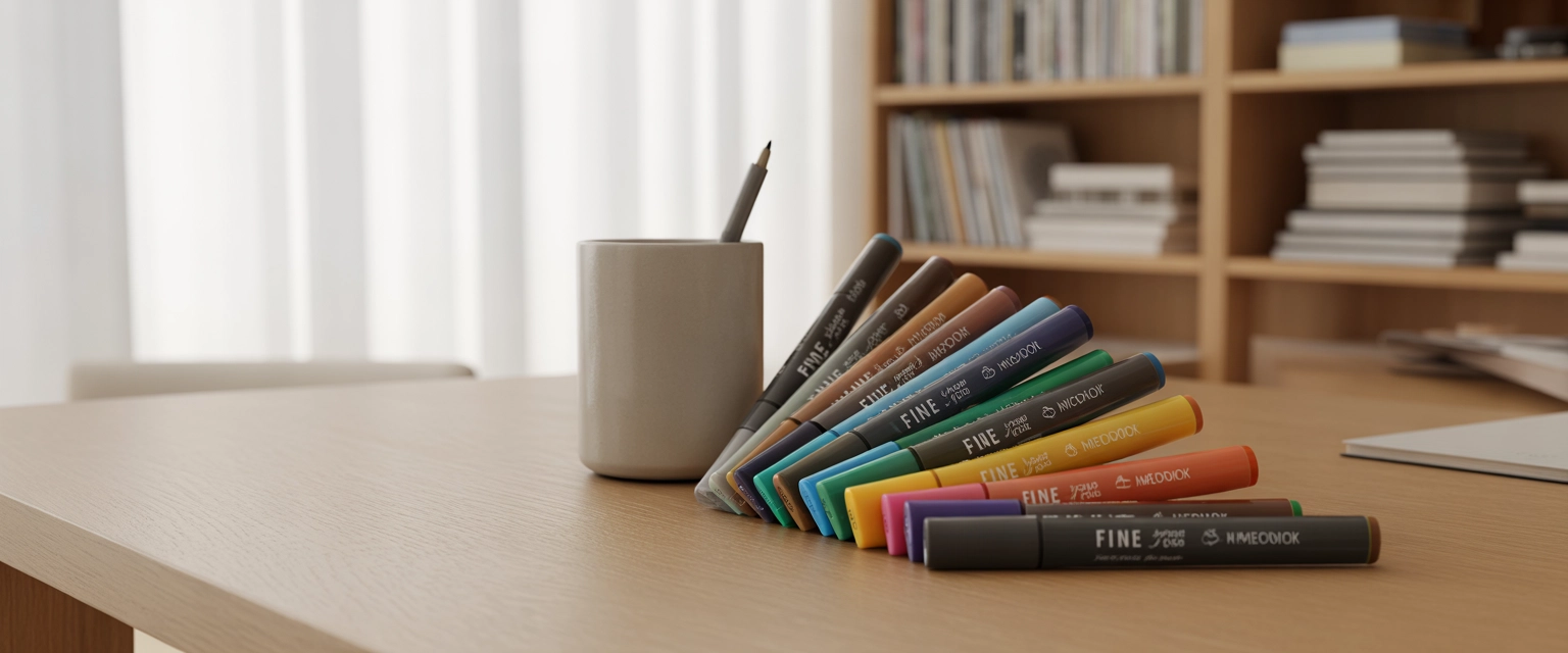 Тонкие и широкие маркеры - Баннер категории