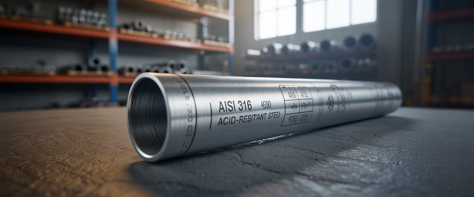 Трубы AISI 316 – кислотостойкая (с добавкой молибдена) - Баннер категории