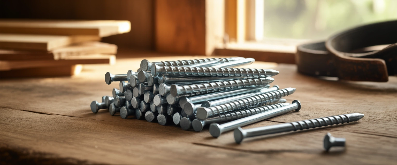 Винтовые гвозди (полы, каркасы). - Баннер категории