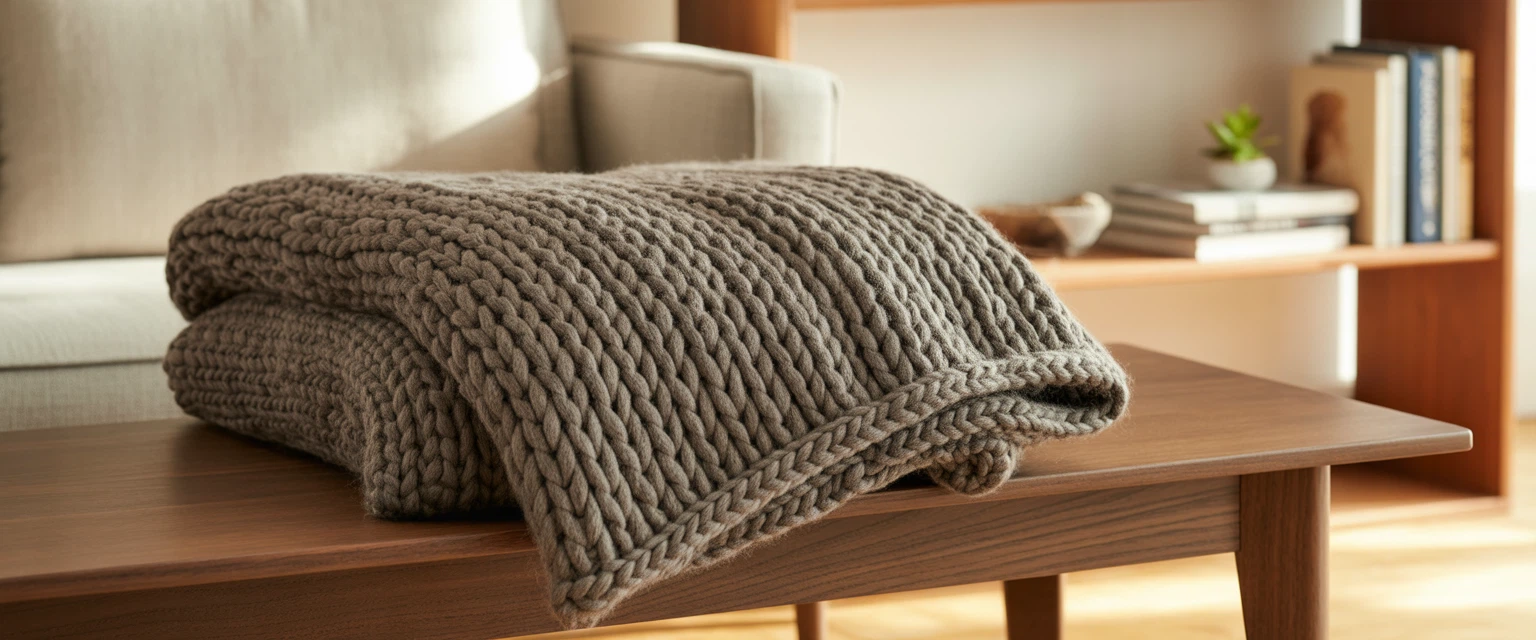 Вязаные пледы - Баннер категории