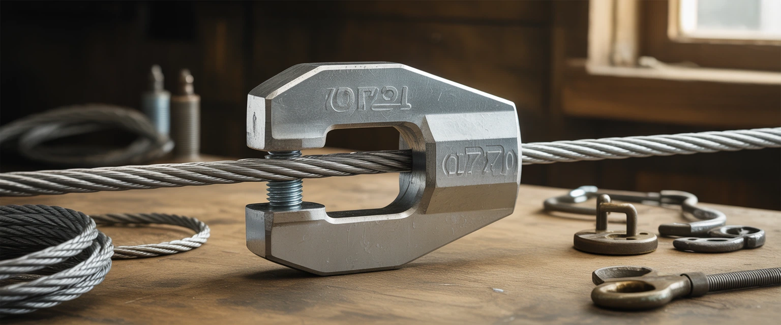 Зажимы для тросов DIN 741 Клиновые - Баннер категории