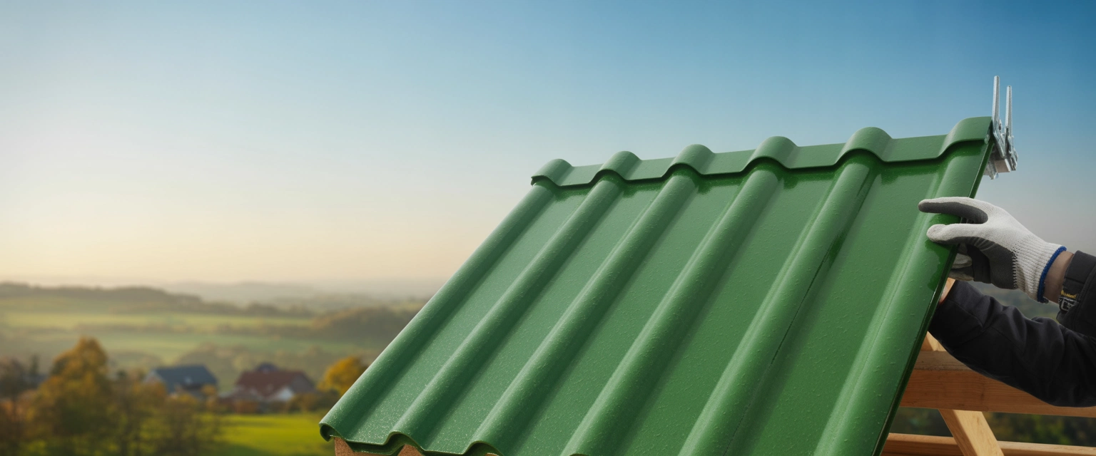 Зеленая металлочерепица - Баннер категории